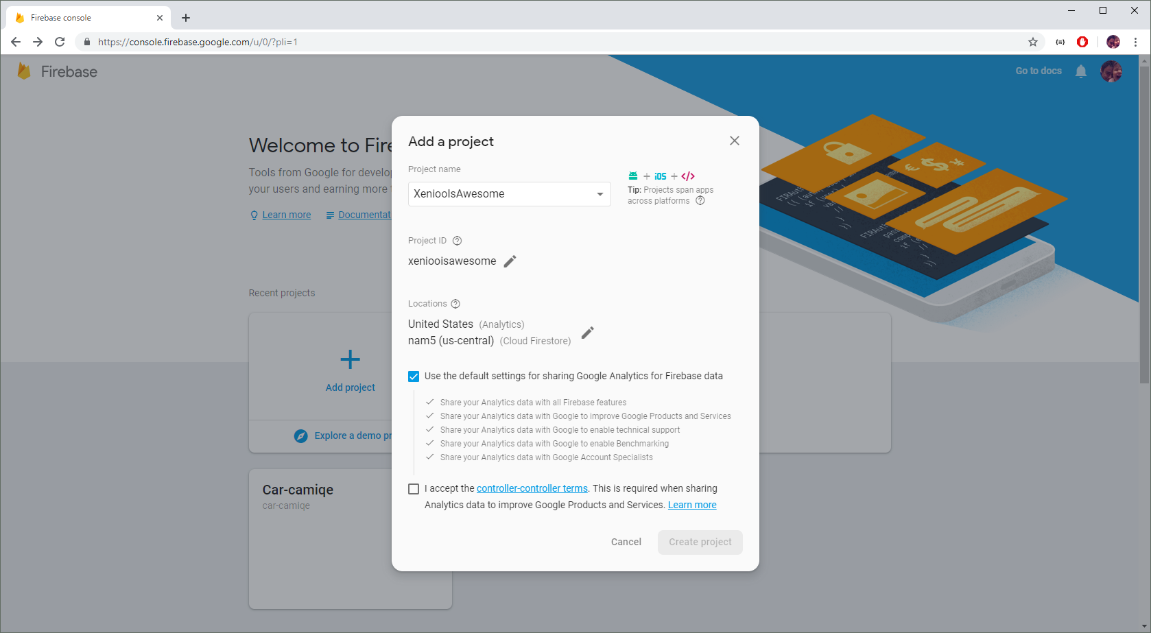 firebase integration